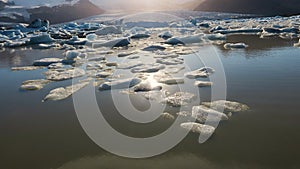 Fjallsarlon in Iceland - glaciar lagoon