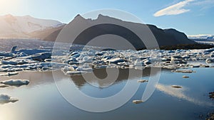 Fjallsarlon in Iceland - glaciar lagoon