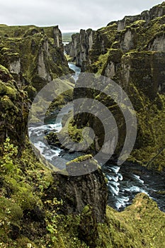 FjaÃ°rÃ¡rgljÃºfur Canyon in Iceland