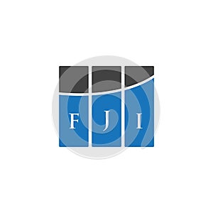 FJI letter logo design on WHITE background. FJI creative initials letter logo concept. FJI letter design.FJI letter logo design on