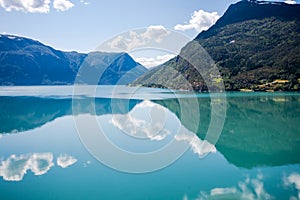 Fjord landscape.