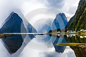 The fjord Milford Sound