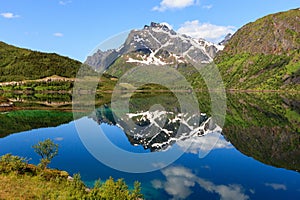 A fjord in Norway photo