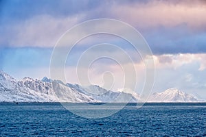 Fjord in Norway on sunrise