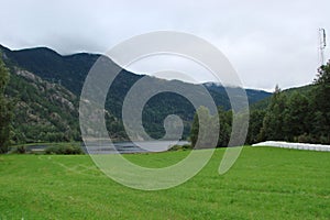 Fjord part of the northern coast of Norway.