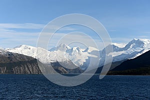 Fjord Pia the archipelago of Tierra del Fuego.