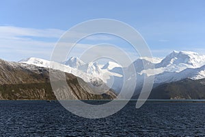 Fjord Pia the archipelago of Tierra del Fuego.