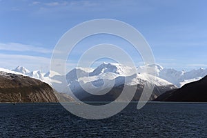 Fjord Pia the archipelago of Tierra del Fuego.