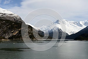 Fjord Pia the archipelago of Tierra del Fuego.