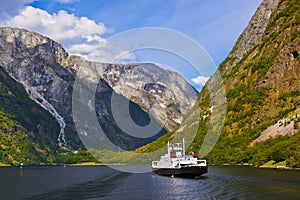 Fjord Sognefjord - Norway photo