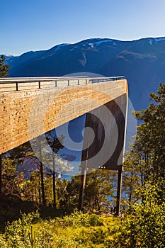 Fjord at Stegastein viewpoint Norway