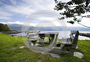 Fjord table. photo