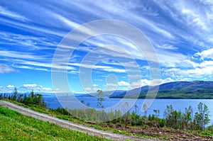 Fjords Landscape in northern Norway