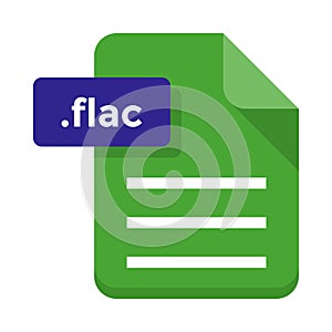 Flac file flat icon