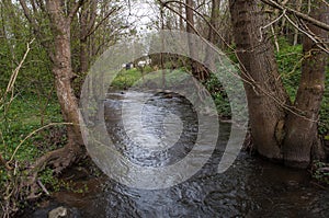 Fladsaa river in Denmark