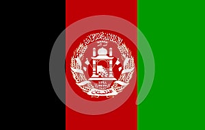 Flag of Afganistan photo