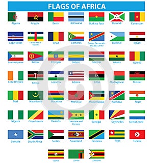 Flag of africa- Full Vector Collection photo
