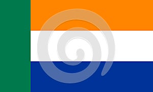 flag of Afrikaner Vryheids, africa. flag representing extinct country, ethnic group or culture, regional authorities. no flagpole