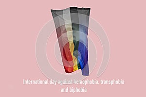 Flag against homophobia, transphobia and biphobia