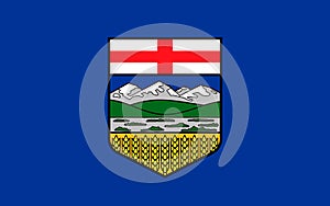 Flag of Alberta, Canada photo