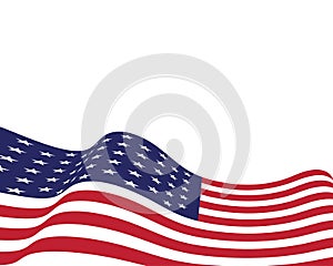 Flag american vector icon illustration