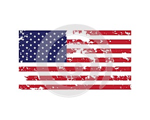 Flag american vector icon illustration