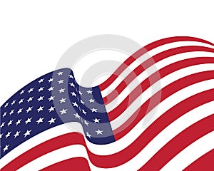 Flag american vector icon illustration