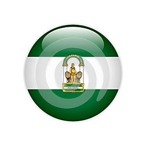 Flag Andalucia on button
