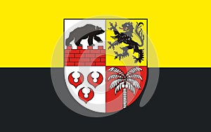 Flag of Anhalt-Bitterfeld in Saxony-Anhalt, Germany