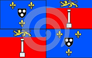 Flag of Antony, France