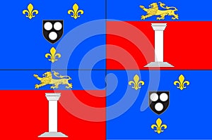 Flag of Antony in Hauts-de-Seine, France