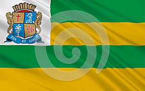 Flag of Aracaju in Sergipe, Brazil