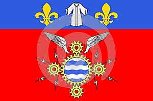 Flag of Argenteuil in Val-dOise in Ile-de-France, France