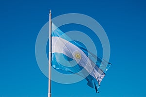 The flag of Argentina Bandera argentina - Bandera Nacional photo