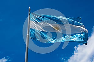 The flag of Argentina Bandera argentina - Bandera Nacional photo