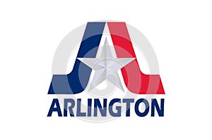 Flag of Arlington of Texas, USA