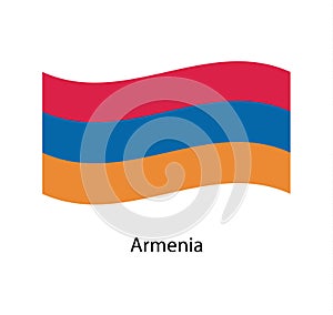 Flag of Armenia,Armenia flag Golden waving photo