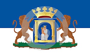 Flag of Assen of Netherlands