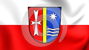 Flag of the Bad Durrheim, Germany.