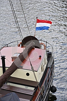 Flag at a Barge