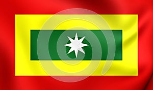 Flag of Barranquilla City, Colombia.