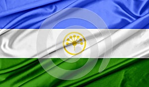 Flag of Bashkortostan texture background