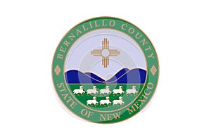 Flag of Bernalillo County in New Mexico, USA photo