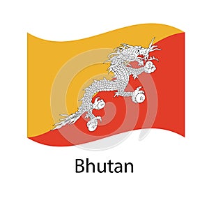 Flag of bhutan