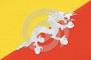 Flag of Bhutan Wall