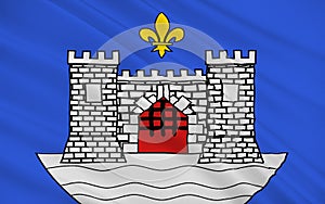 Flag of Blaye, France photo