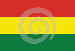 Flag of Bolivia vector illustration