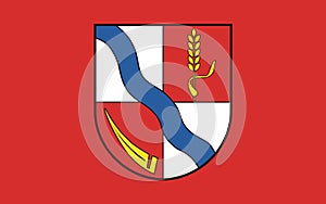 Flag of Borde in Saxony-Anhalt, Germany photo