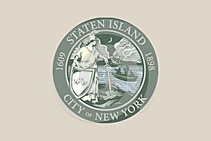 Flag of the borough of the Staten Island
