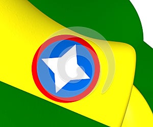 Flag of Bucaramanga, Colombia. photo